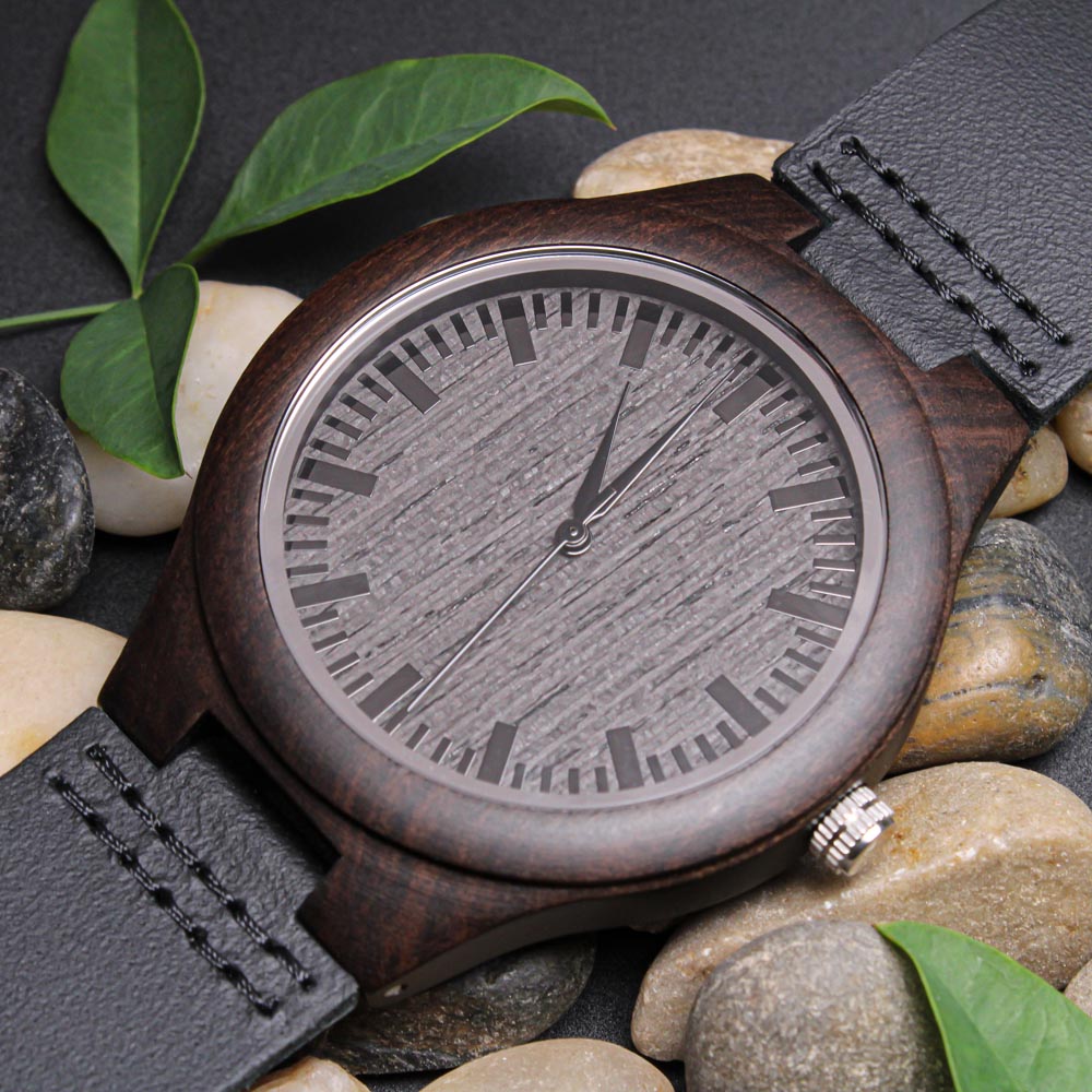 To My Man Wooden Watch for Men, Christmas Gift for Man, Valentines Day Gift for Him, Husband Gift, Watch for Husband