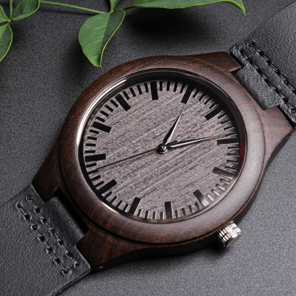 Dear Dad | The Best Man | Engraved Wooden Watch