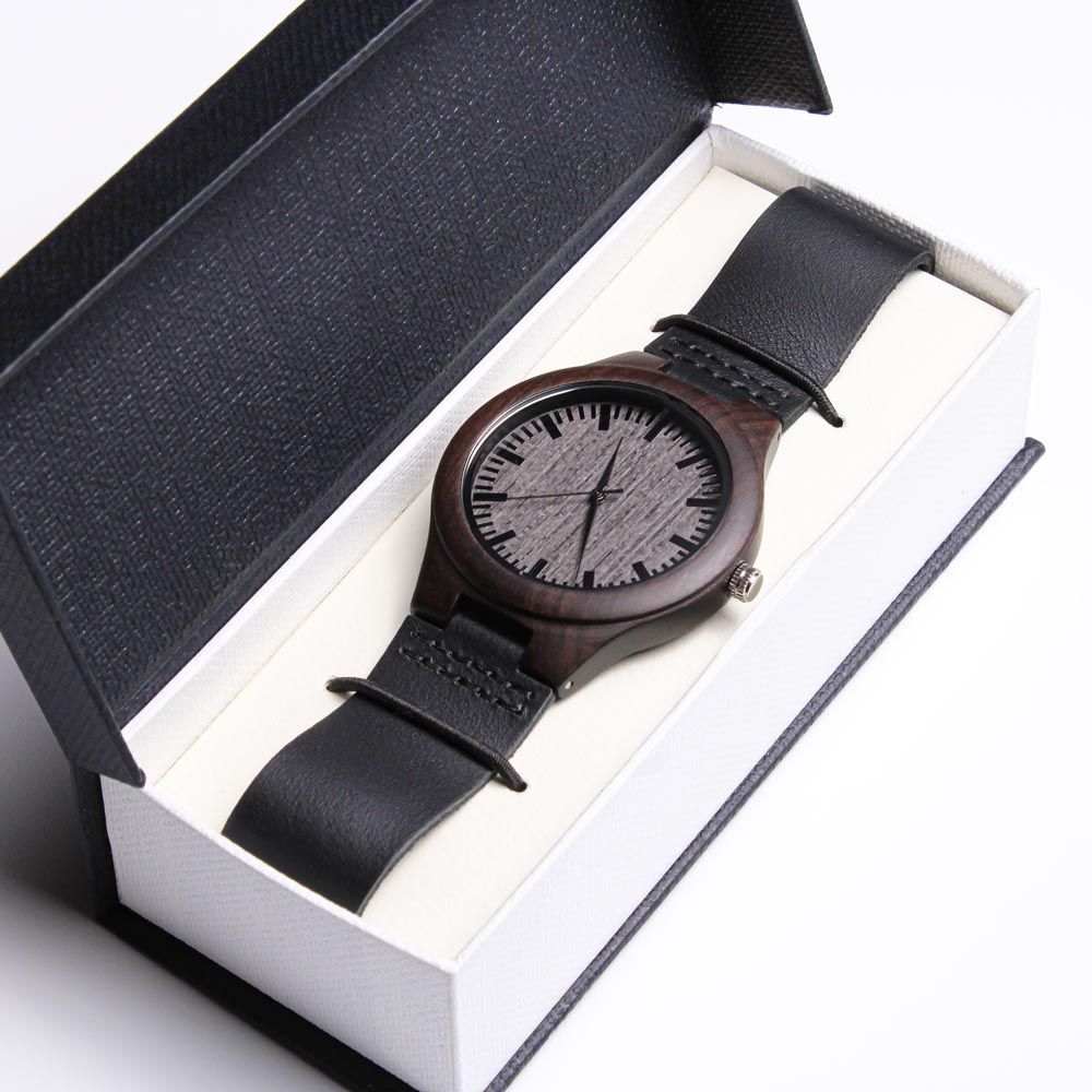 Dad You Are Amazing Engraved Wooden Watch | Gift For Dad From Son