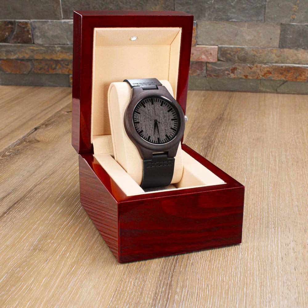 Amazing Son The Best Thing - Engraved Wooden Watch - Christmas Gift Idea For Son