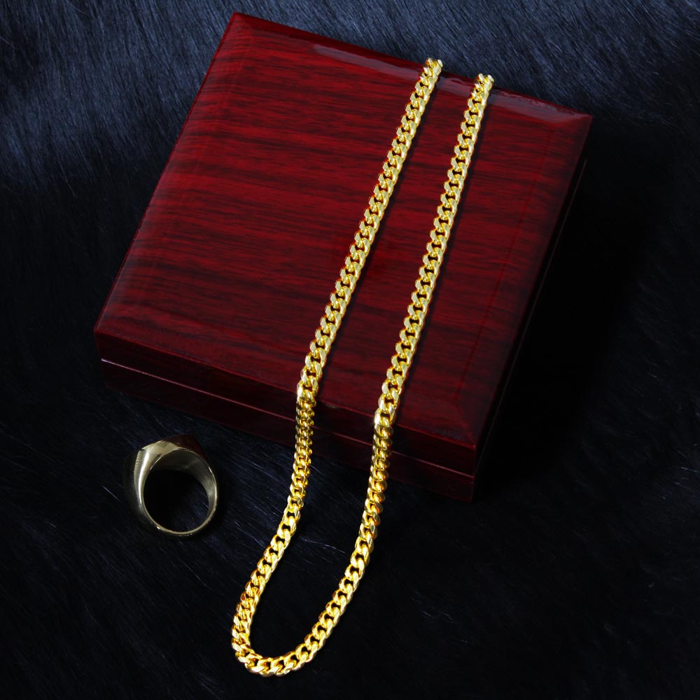 Dad Thank You For Being My Loving Father | Cuban Link Chain