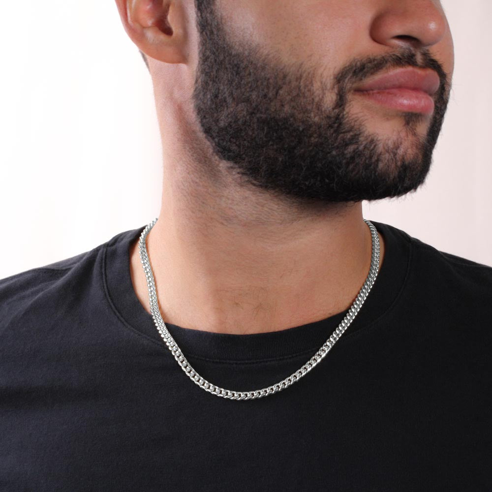 To My Dad | Strong In Heart | Cuban Link Chain