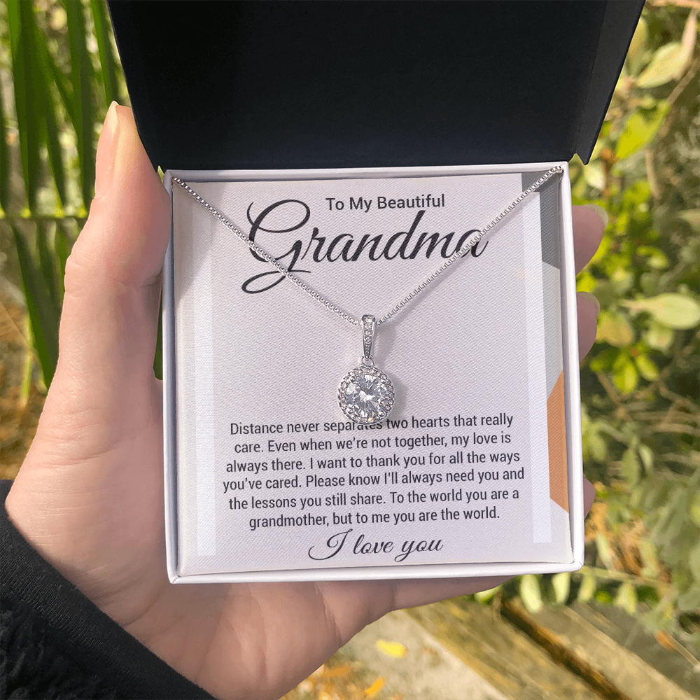To My Grandma | You Are The World | Eternal Hope Necklace