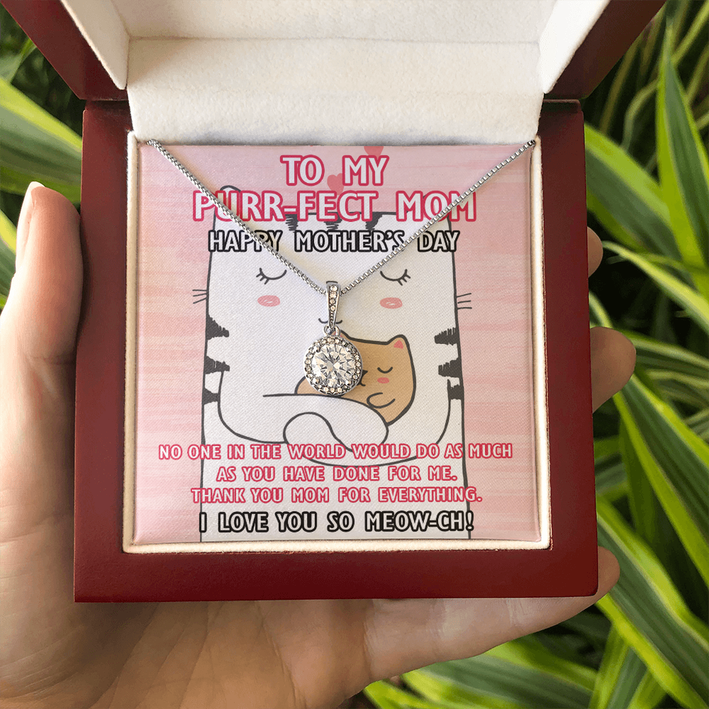 To My Purr-fect Mom | Love You So Meow | Eternal Hope Necklace