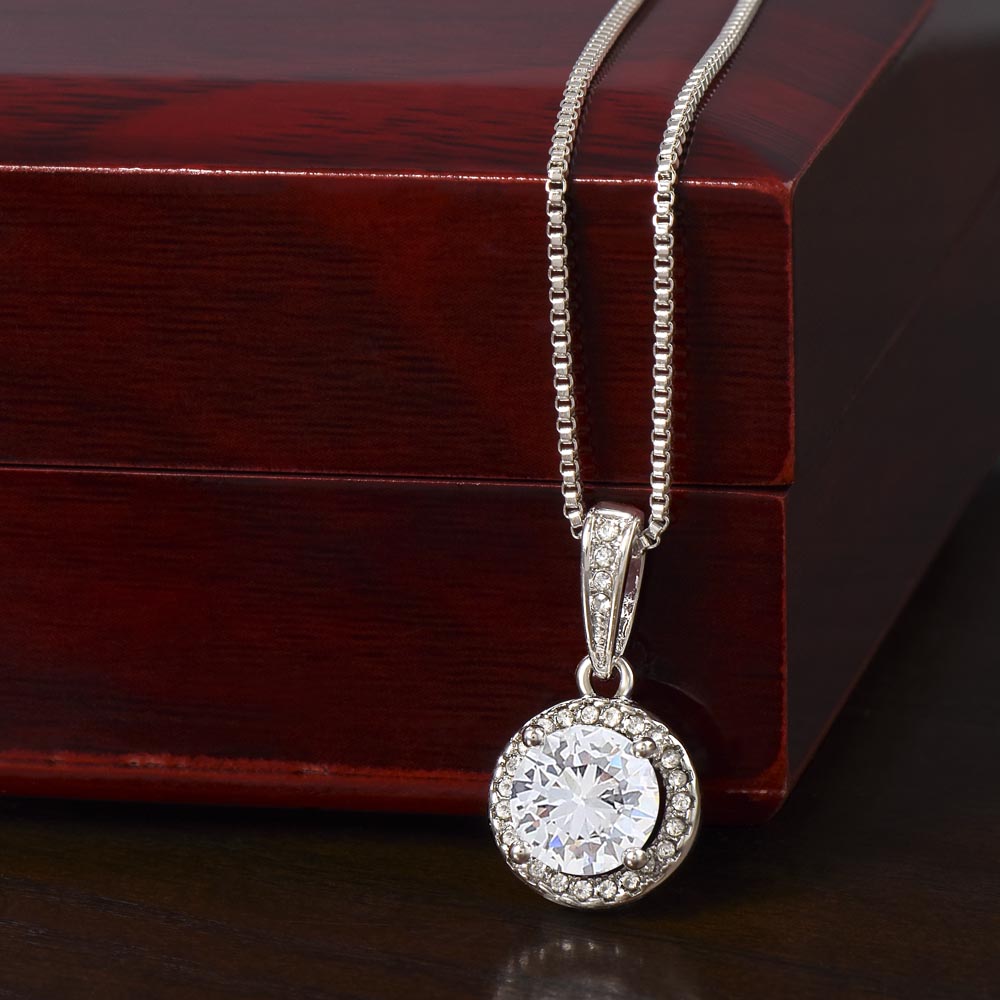 To My Beautiful Mom - We Are Always Connected By Heart, Eternal Hope Necklace, Mother's Day Gift