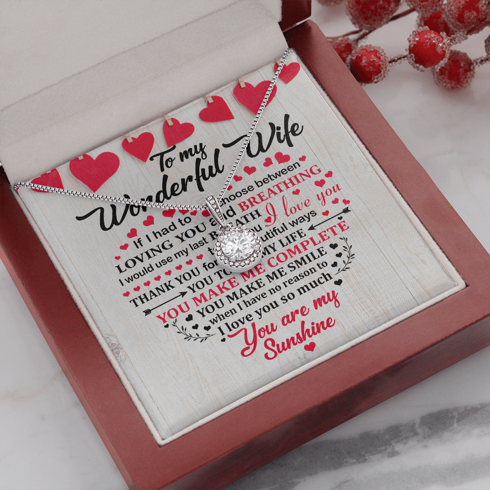 To My Wonderful Wife | Last Breath | Eternal Hope Necklace