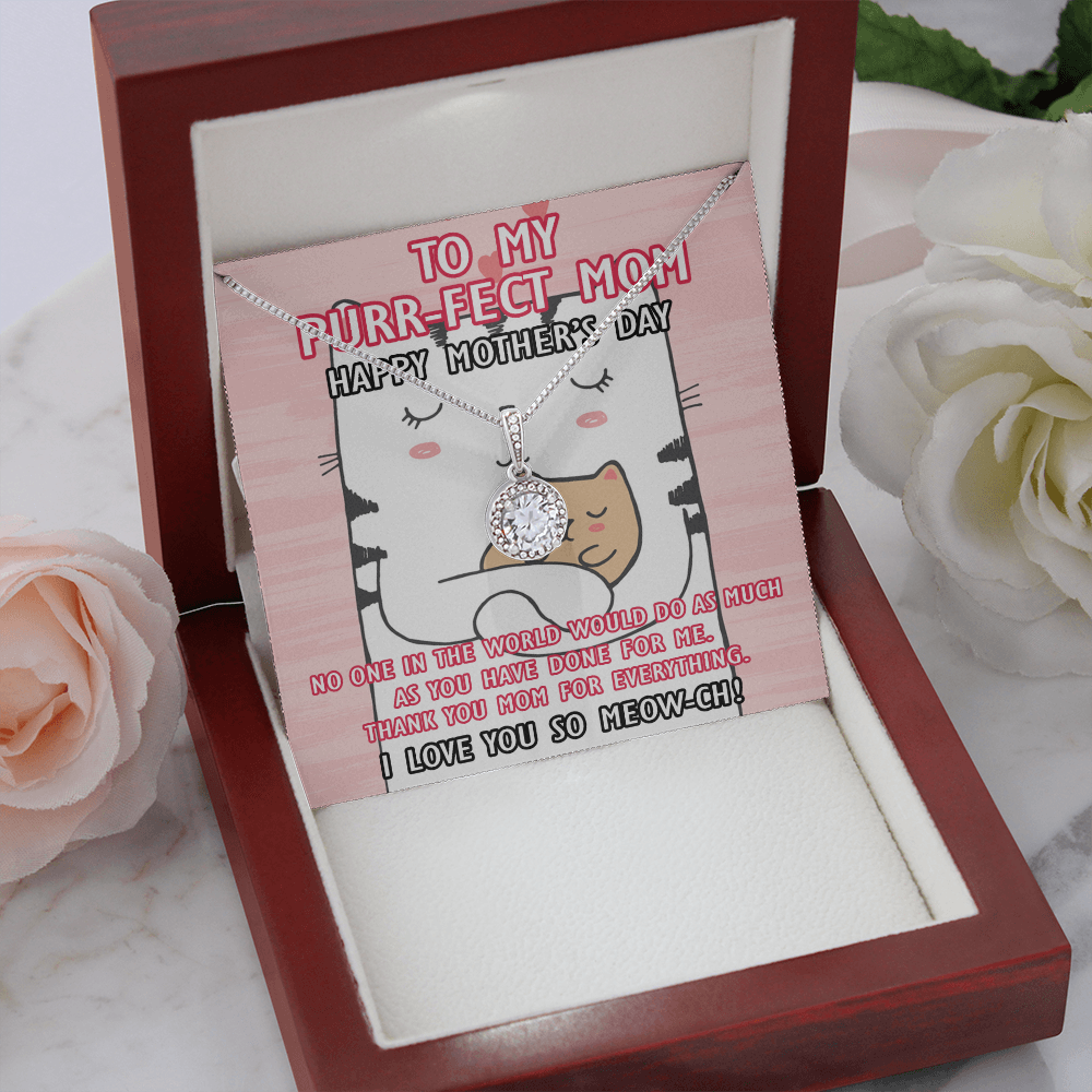 To My Purr-fect Mom | Love You So Meow | Eternal Hope Necklace