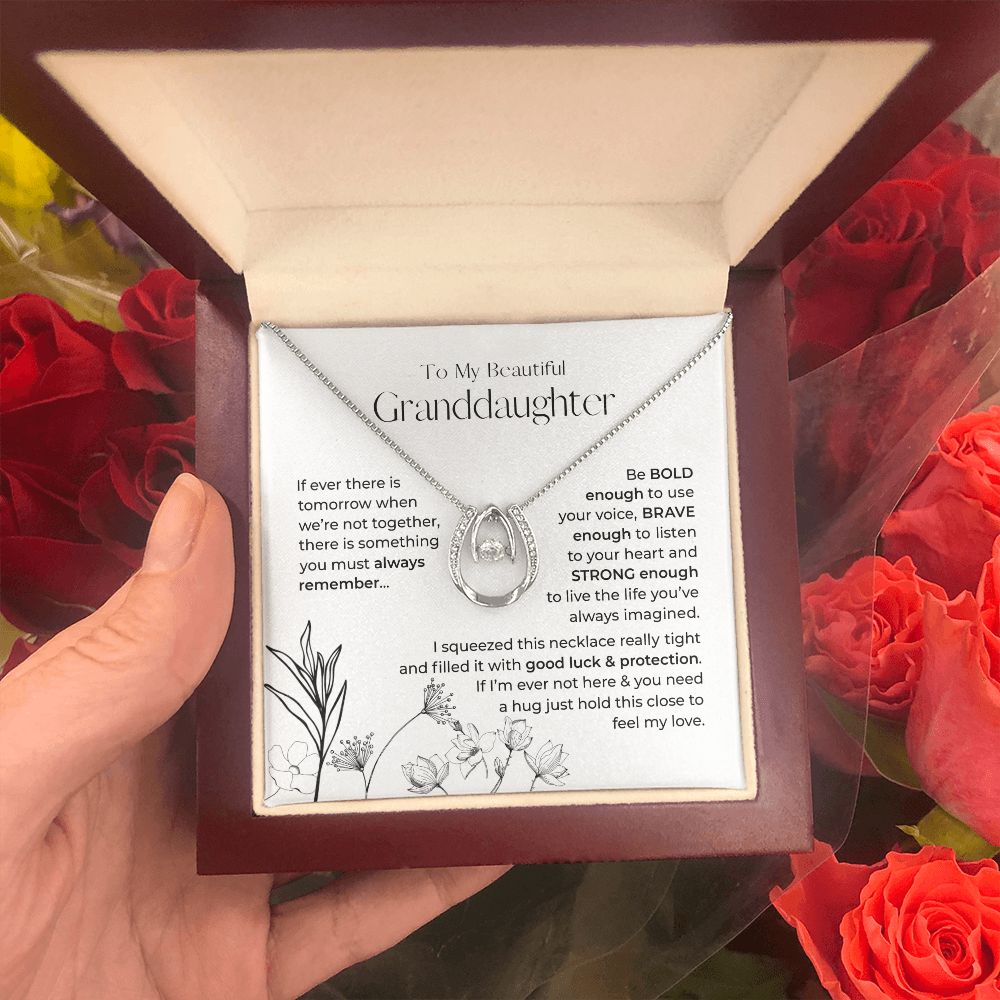 To My Granddaughter | Always Remember This | Lucky Necklace