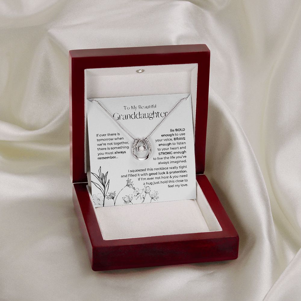 To My Granddaughter | Always Remember This | Lucky Necklace