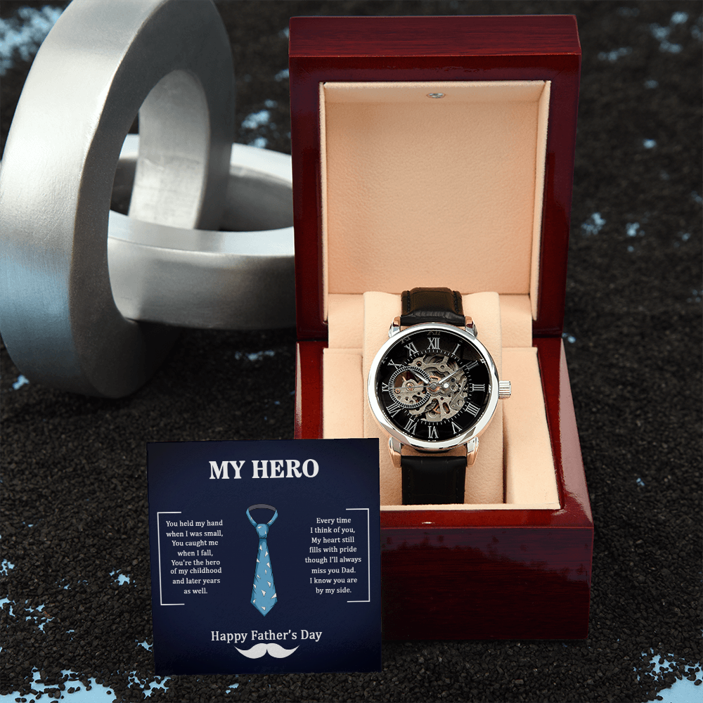 To My Dad | Hero Of My Childhood | Openwork Automatic Watch