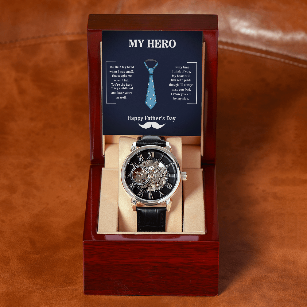 To My Dad | Hero Of My Childhood | Openwork Automatic Watch