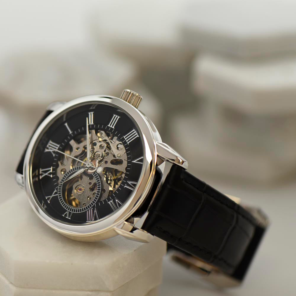 To My Dad | Hero Of My Childhood | Openwork Automatic Watch