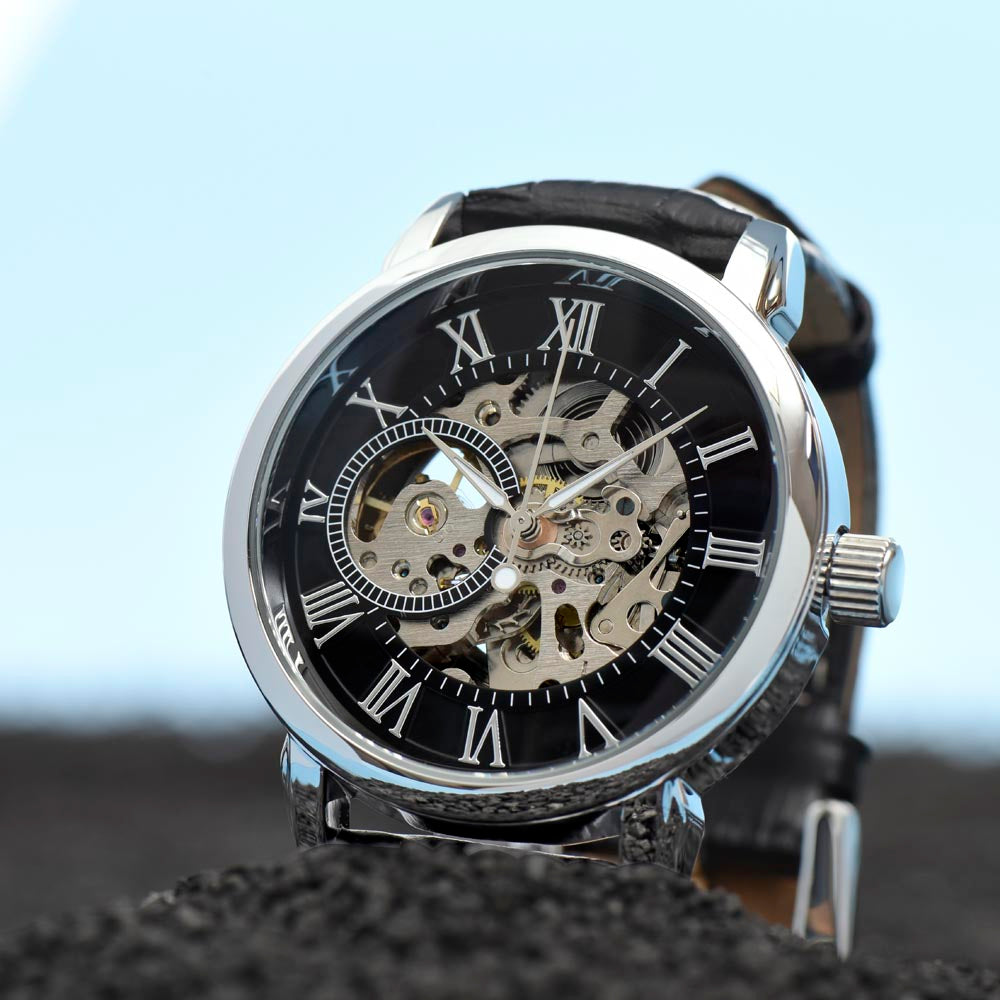 To My Dad | Strong In Heart | Openwork Automatic Watch