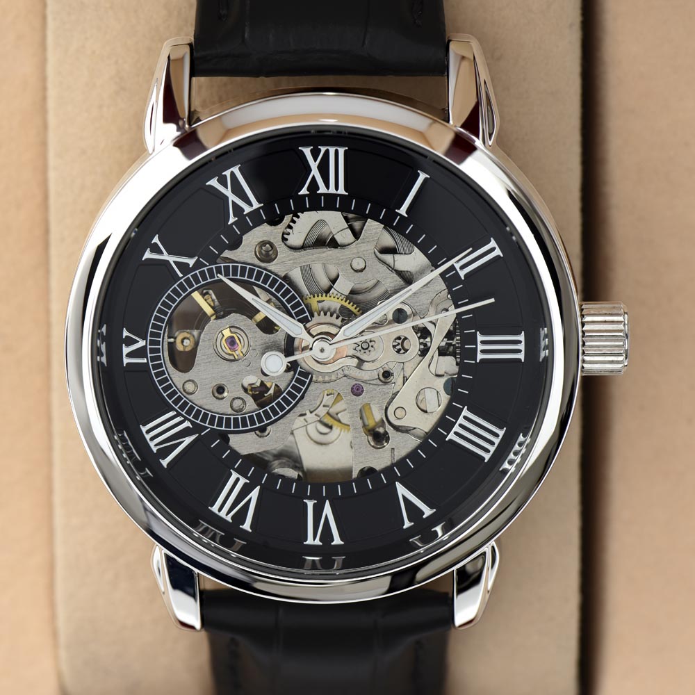To My Dad | Strong In Heart | Openwork Automatic Watch