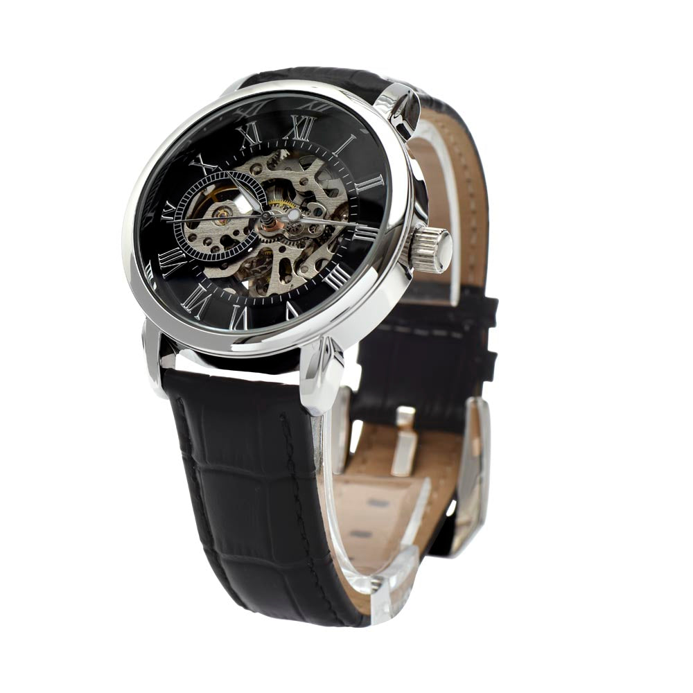 To My Dad | Strong In Heart | Openwork Automatic Watch
