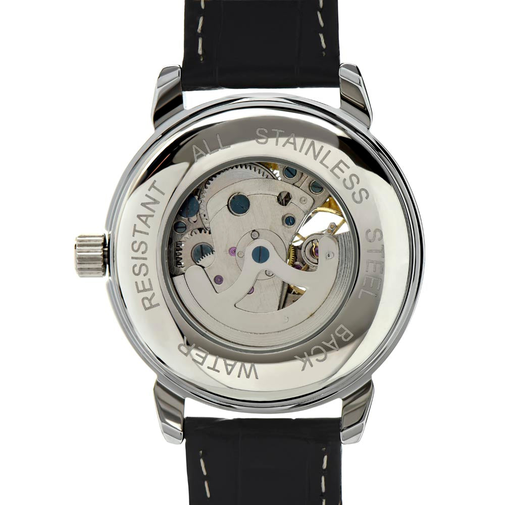 Father-In-Law | Thank You For Raising | Openwork Automatic Watch