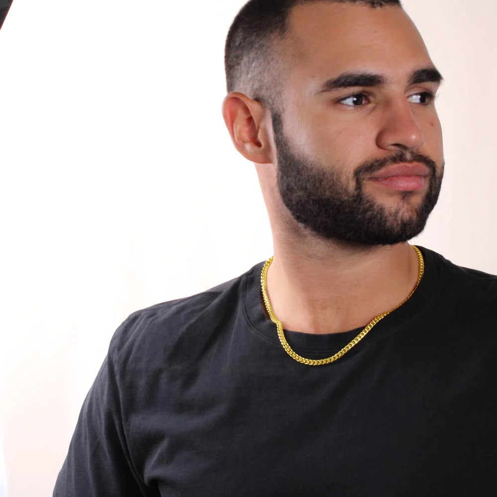 To My Man Necklace, You Make Me Feel, Husband Boyfriend Gift, Cuban Link Chain