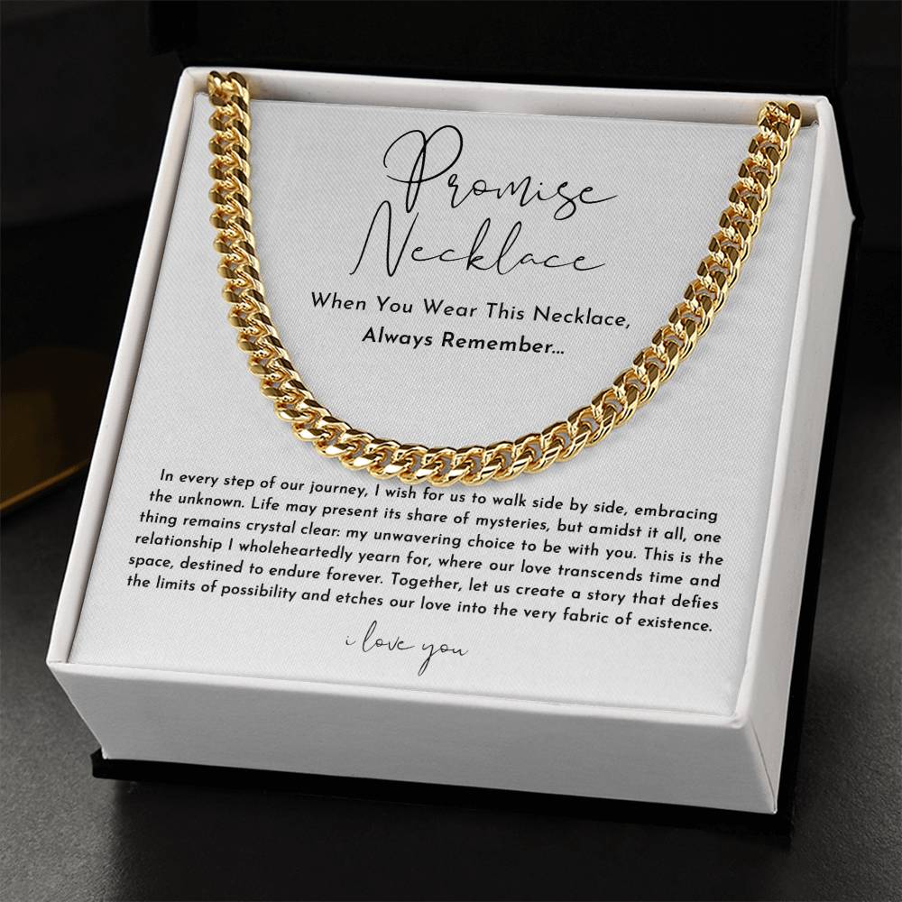 Promise Necklace For Him - Always Remember - Best Gift Ideas For Husband, Boyfriend