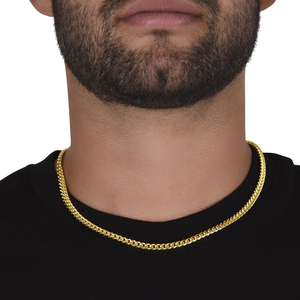 To My Man Cuban Link Chain Necklace | Heart To You | Unique Gift for Husband - Boyfriend