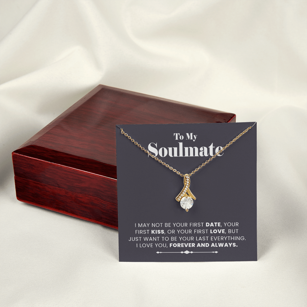 To My Soulmate Necklace, Gift for Girlfriend, Jewelry Gift for Her, Christmas Valentines Gift Ideas