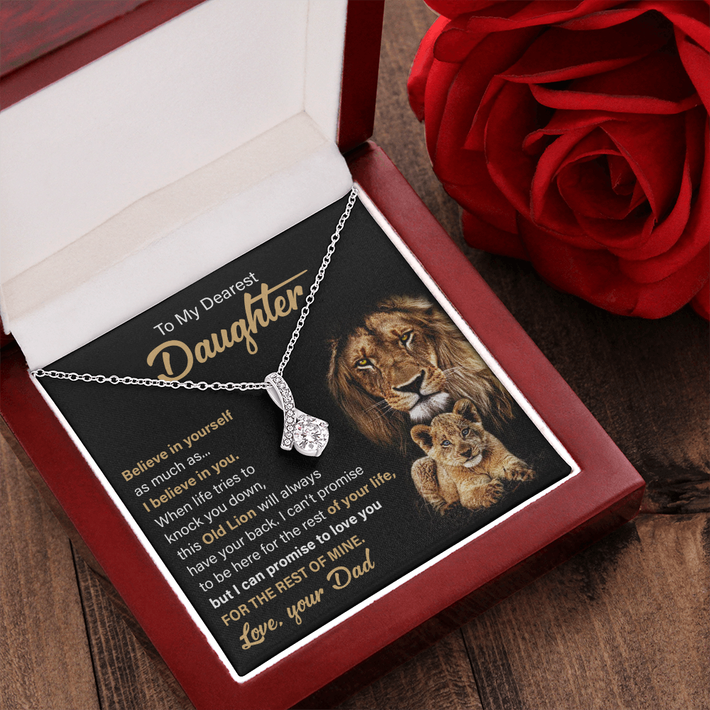 To My Daughter Necklace | Believe In Yourself | Daughter Graduation Gift