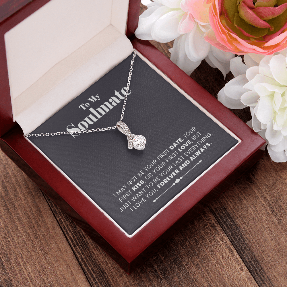 To My Soulmate Necklace, Gift for Girlfriend, Jewelry Gift for Her, Christmas Valentines Gift Ideas