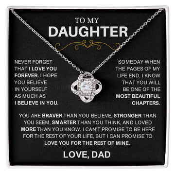 Daughter Stunning Necklace Gift | The Most Beautiful Chapters | Christmas Gift Ideas
