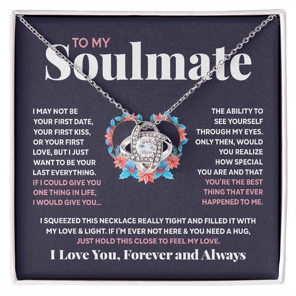 To My Soulmate | Feel My Love | Love Knot Necklace