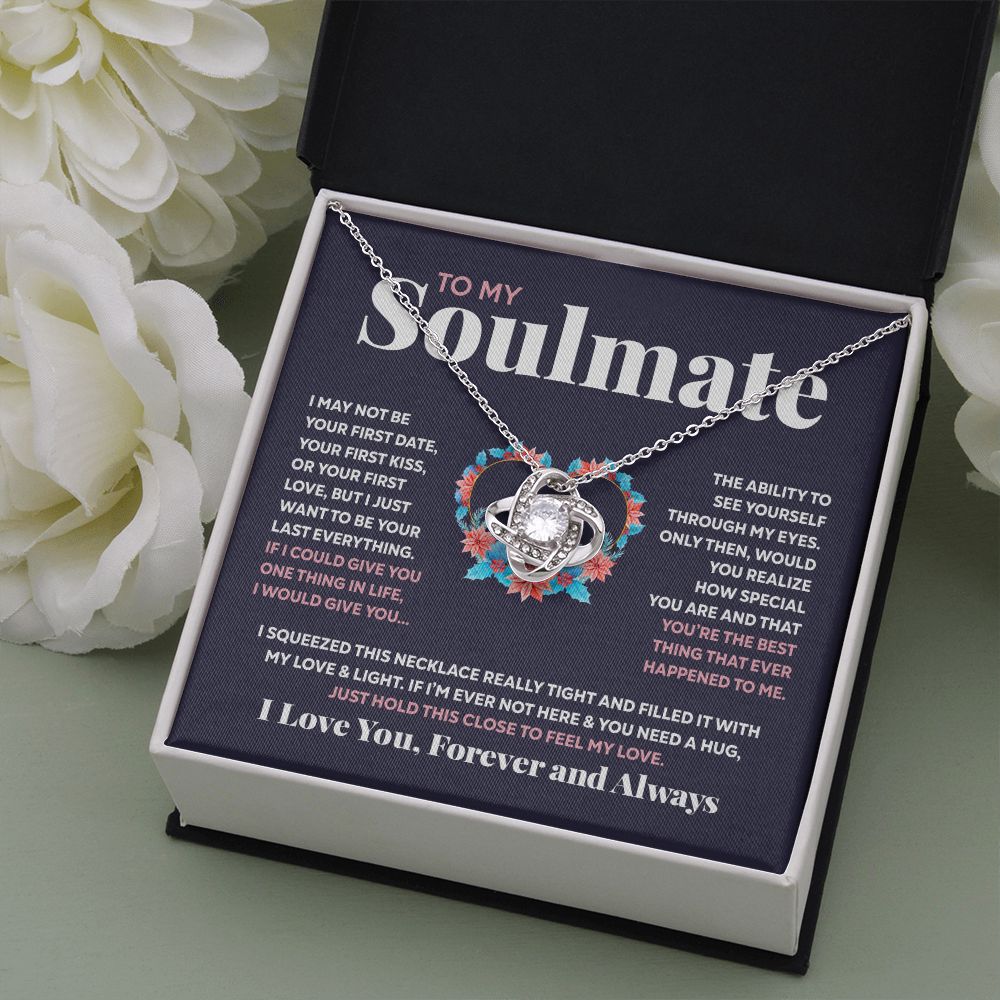To My Soulmate | Feel My Love | Love Knot Necklace