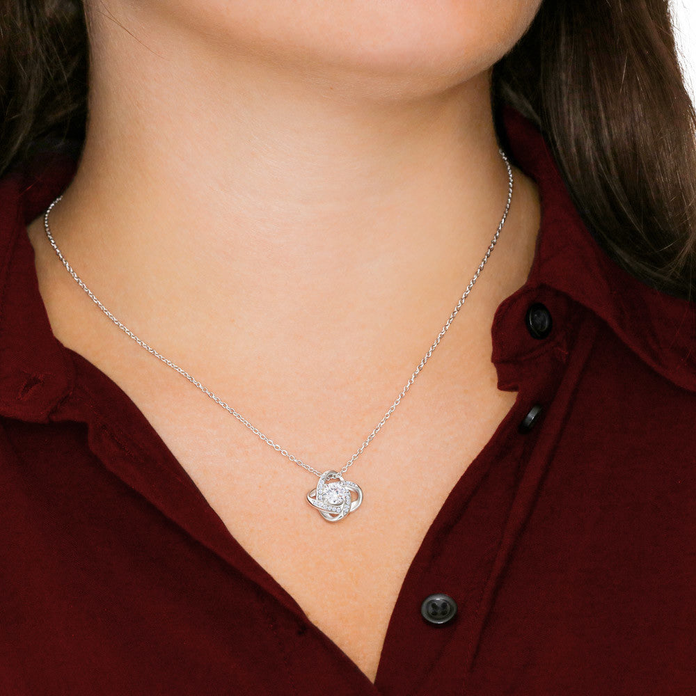 To My Daughter | You Are Capable Of Achieving Anything | Love Knot Necklace | Christmas Gift Ideas