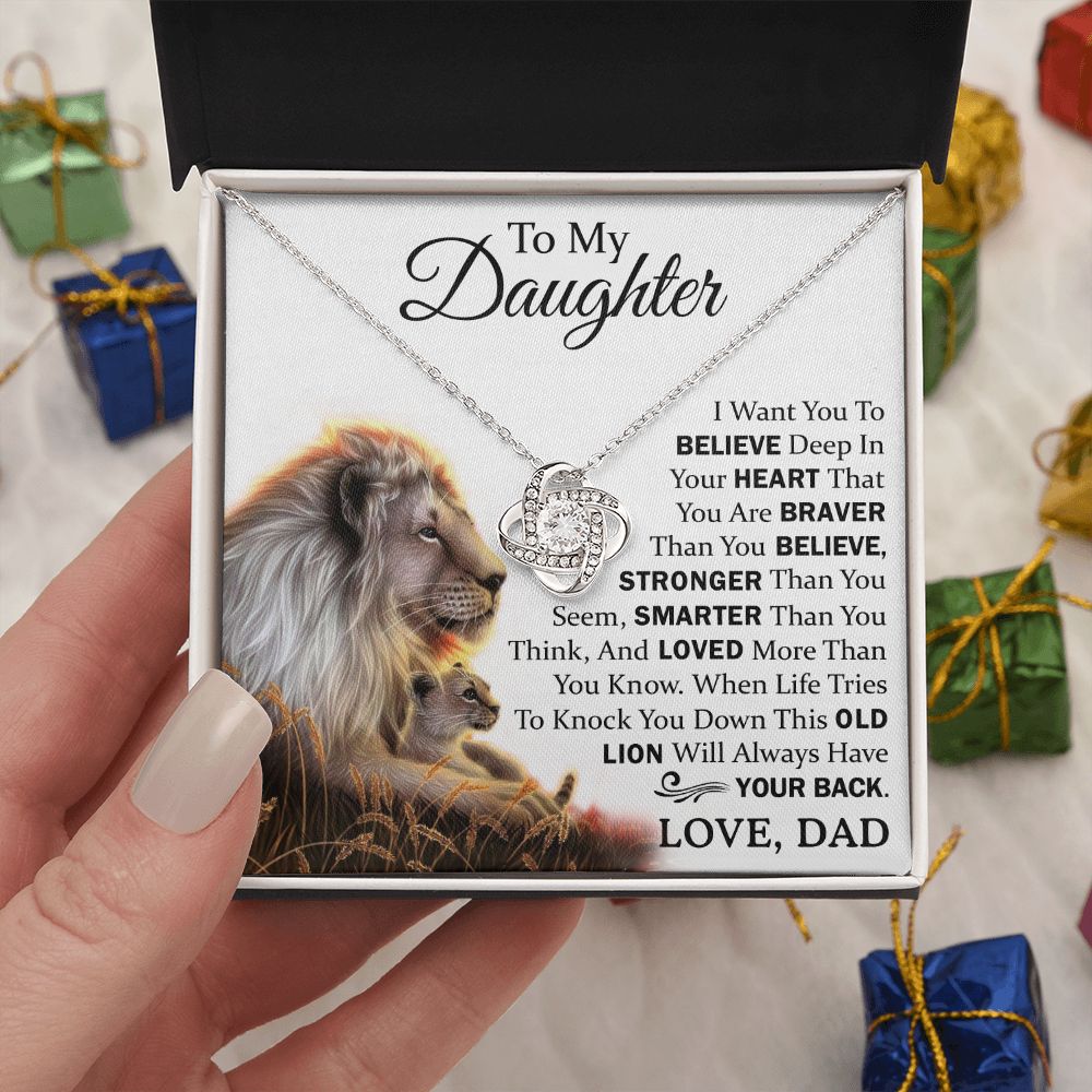 To My Daughter Gift From Dad | This Old Lion Will Always Have Your Back | Sentimental Gifts For Daughter