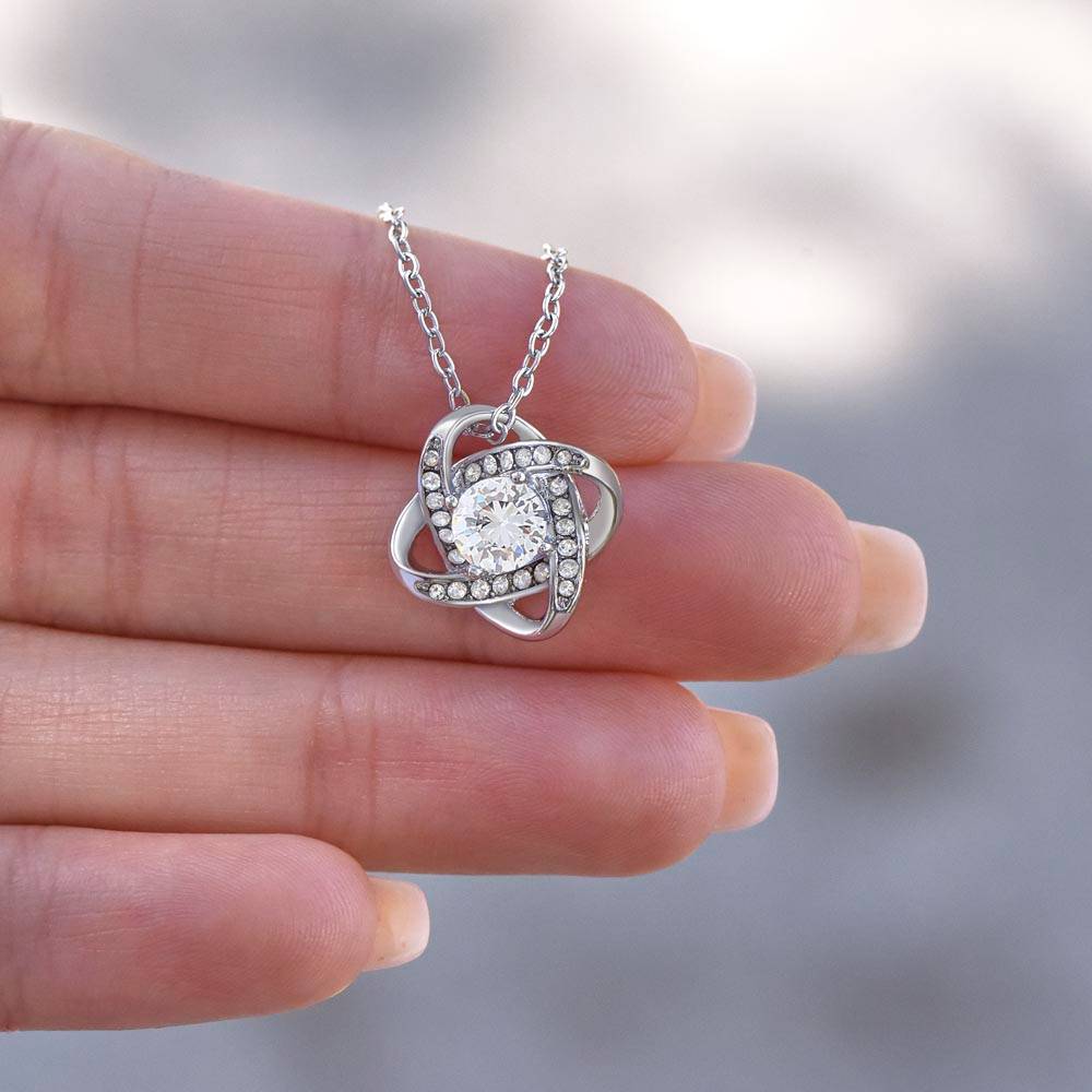 Granddaughter Enjoy The Ride, Love Knot Necklace, Perfect Gift From Grandma