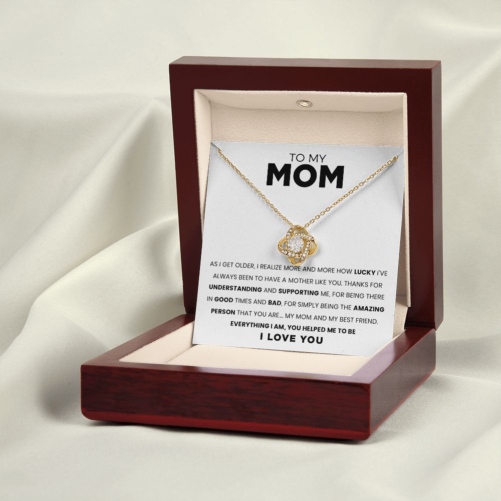 To My Mom | You Are The Most Amazing Person | Love Knot Necklace | Mother's Day Gift
