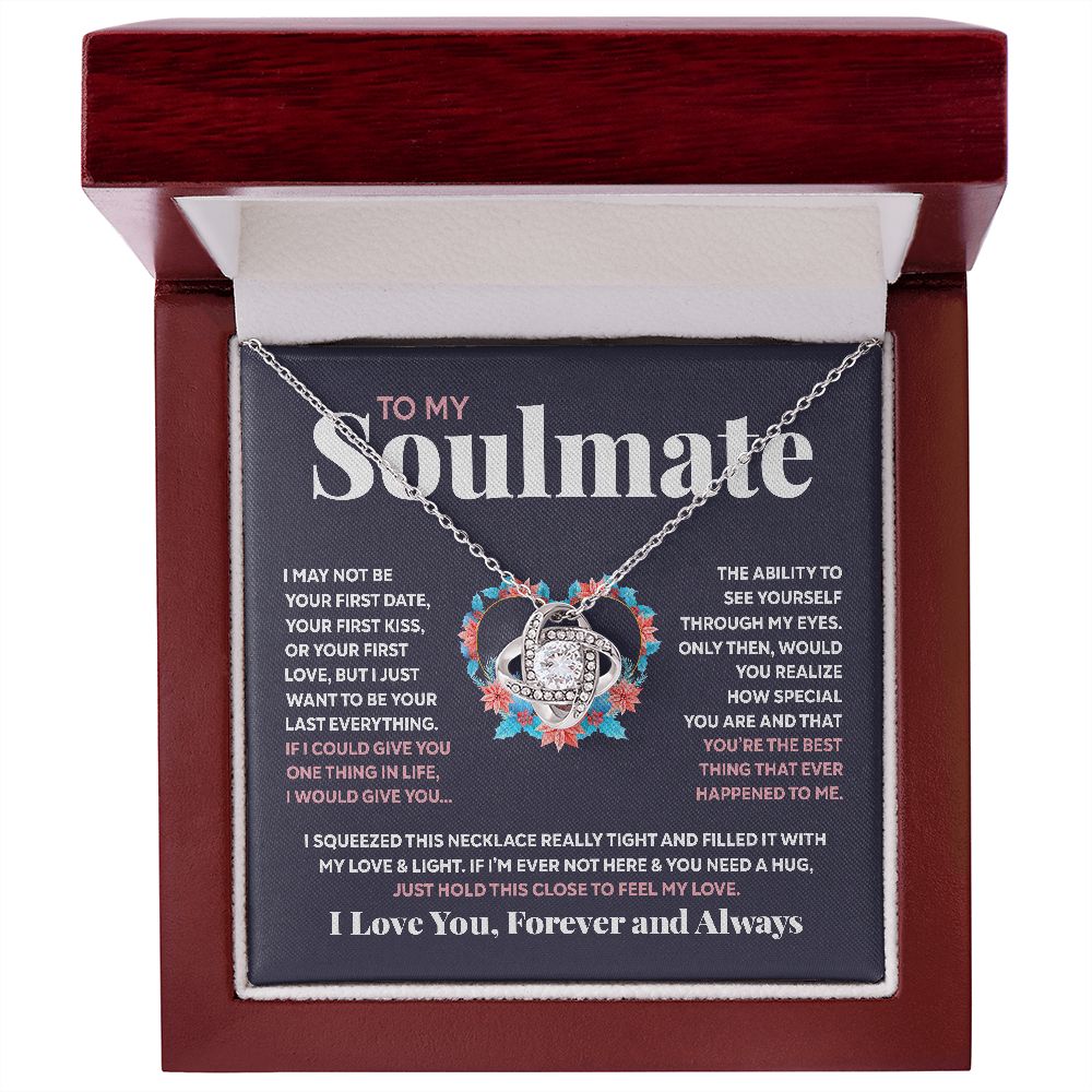 To My Soulmate | Feel My Love | Love Knot Necklace