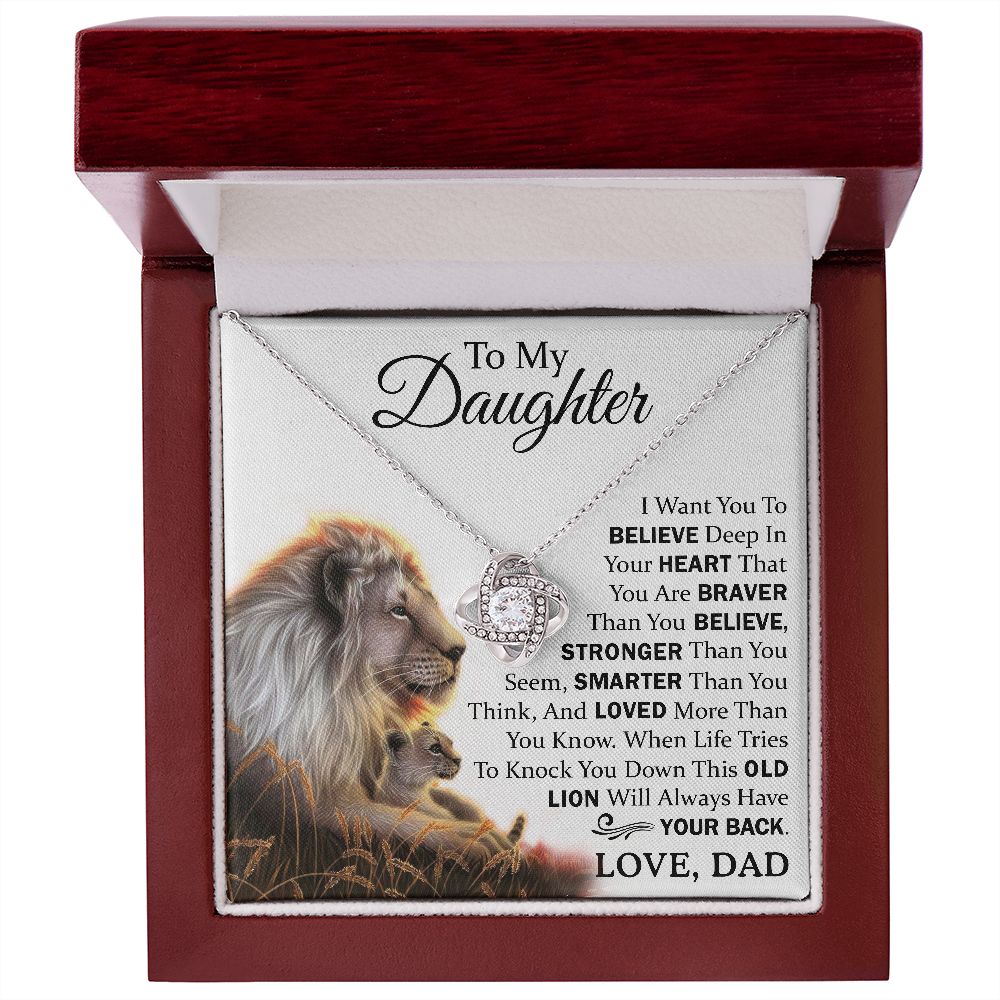 To My Daughter Gift From Dad | This Old Lion Will Always Have Your Back | Sentimental Gifts For Daughter