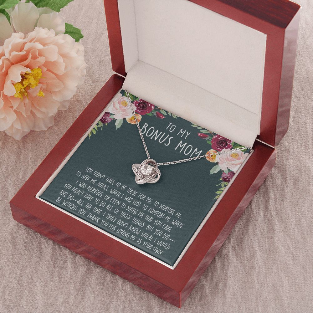To My Bonus Mom | Thank You For Everything | Love Knot Necklace