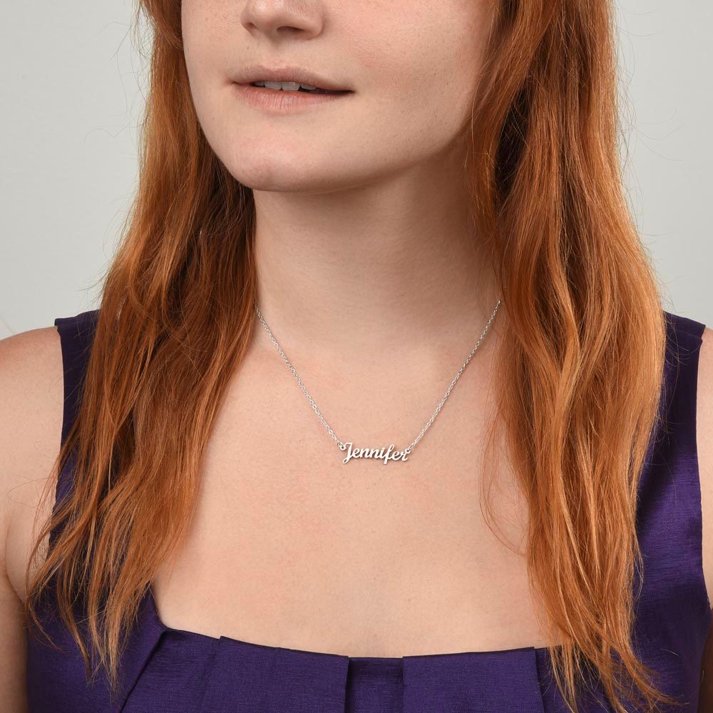 To My Beautiful Soulmate | I Want To Be Your Everything | Custom Name Necklace | Christmas Gift Ideas for Her