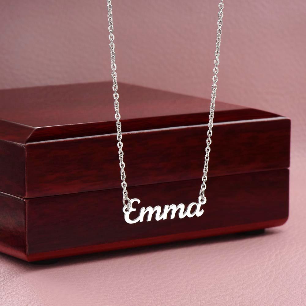 To My Beautiful Soulmate | I Want To Be Your Everything | Custom Name Necklace | Christmas Gift Ideas for Her