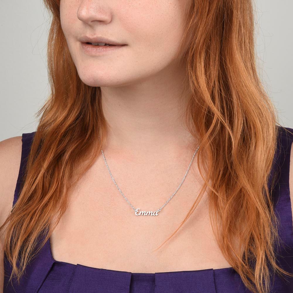 Name Necklace, Custom Name Jewelry, Christmas Gifts For Her, Daughter Personalized Name Necklace, Christmas Jewelry For Mom