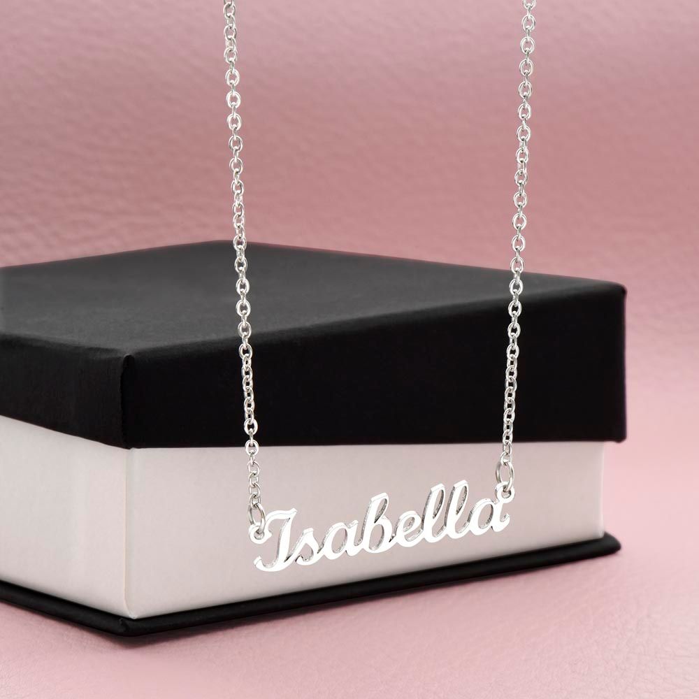 Name Necklace, Custom Name Jewelry, Christmas Gifts For Her, Daughter Personalized Name Necklace, Christmas Jewelry For Mom