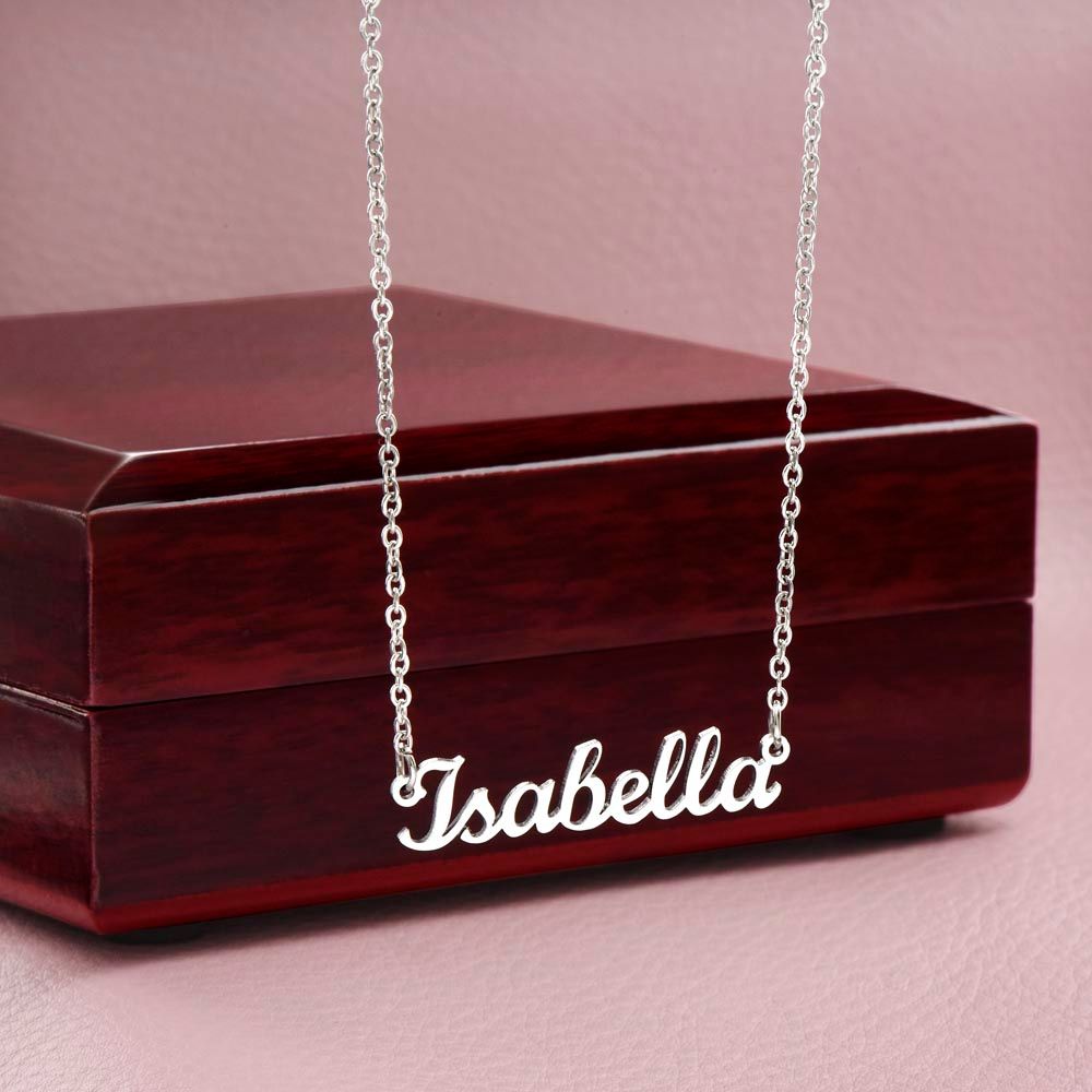 Name Necklace, Custom Name Jewelry, Christmas Gifts For Her, Daughter Personalized Name Necklace, Christmas Jewelry For Mom