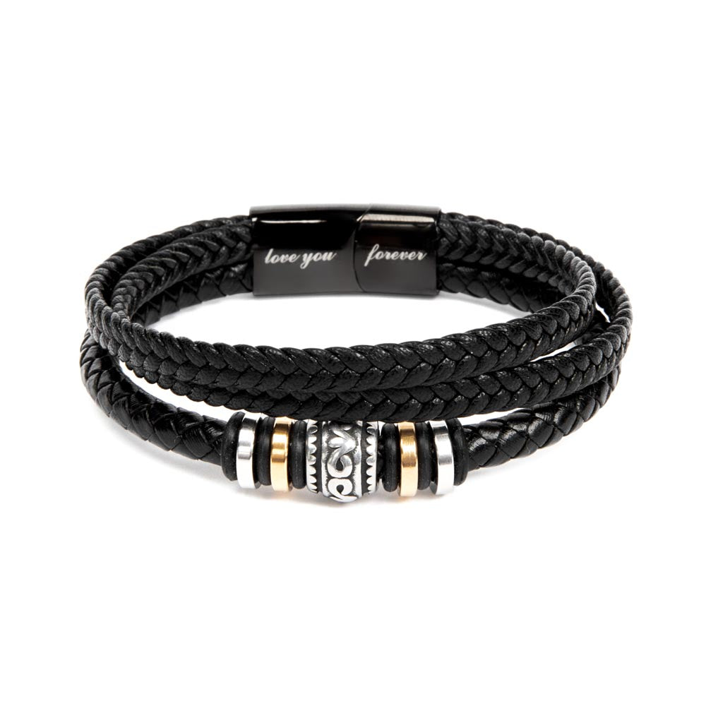 To My Son I Never Feel That You Are Alone I Love You Forever Bracelet I Gift For Son From Dad