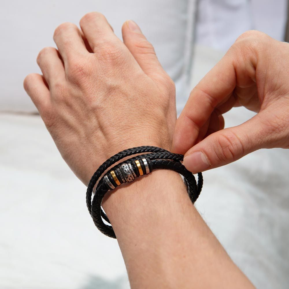 Men's "Love You Forever" Bracelet, Son Remember To Be Awesome, Perfect Gift For Son