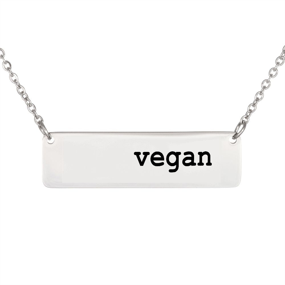 Vegan Horizontal Bar Necklace (Non FPS)