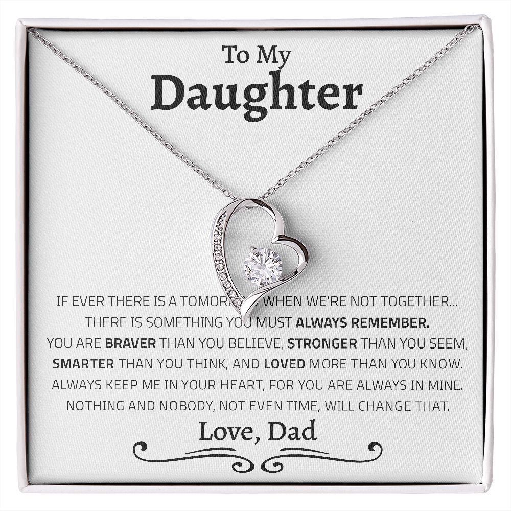 To My Daughter | Always Remember | Forever Love Necklace