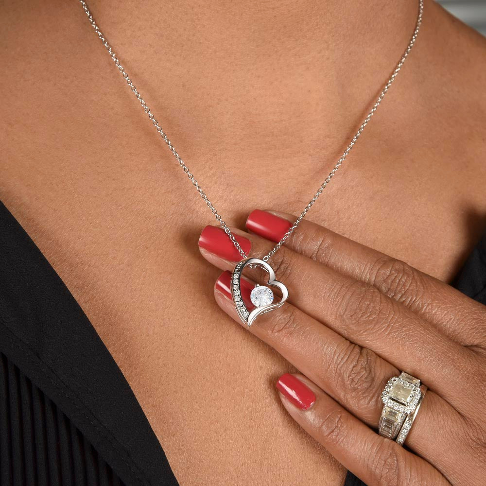 Mom My Caring Mother, Forever Love Necklace, Gift For Mom From Son, Mother's Day Gift Idea