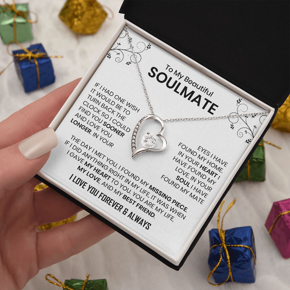 To My Beautiful Soulmate | If I Had One Wish | Forever Love Necklace
