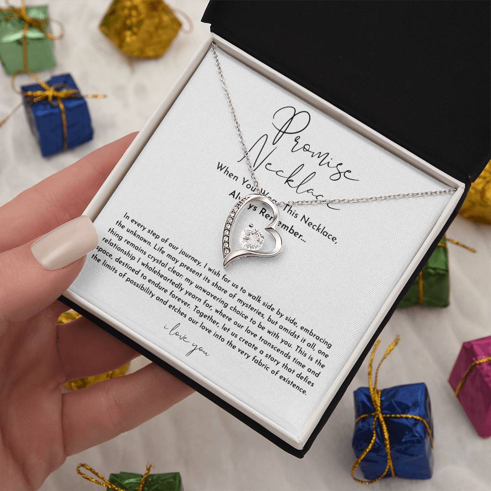 Promise Necklace For Her - Always Remember - Christmas Gift Ideas For Wife, Girlfriend