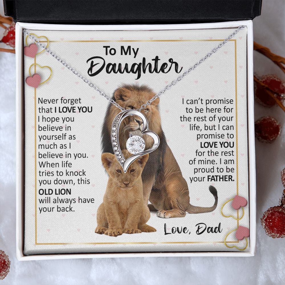 Daughter Necklace Gift From Dad | Proud To Be Your Father | Christmas Gift Ideas