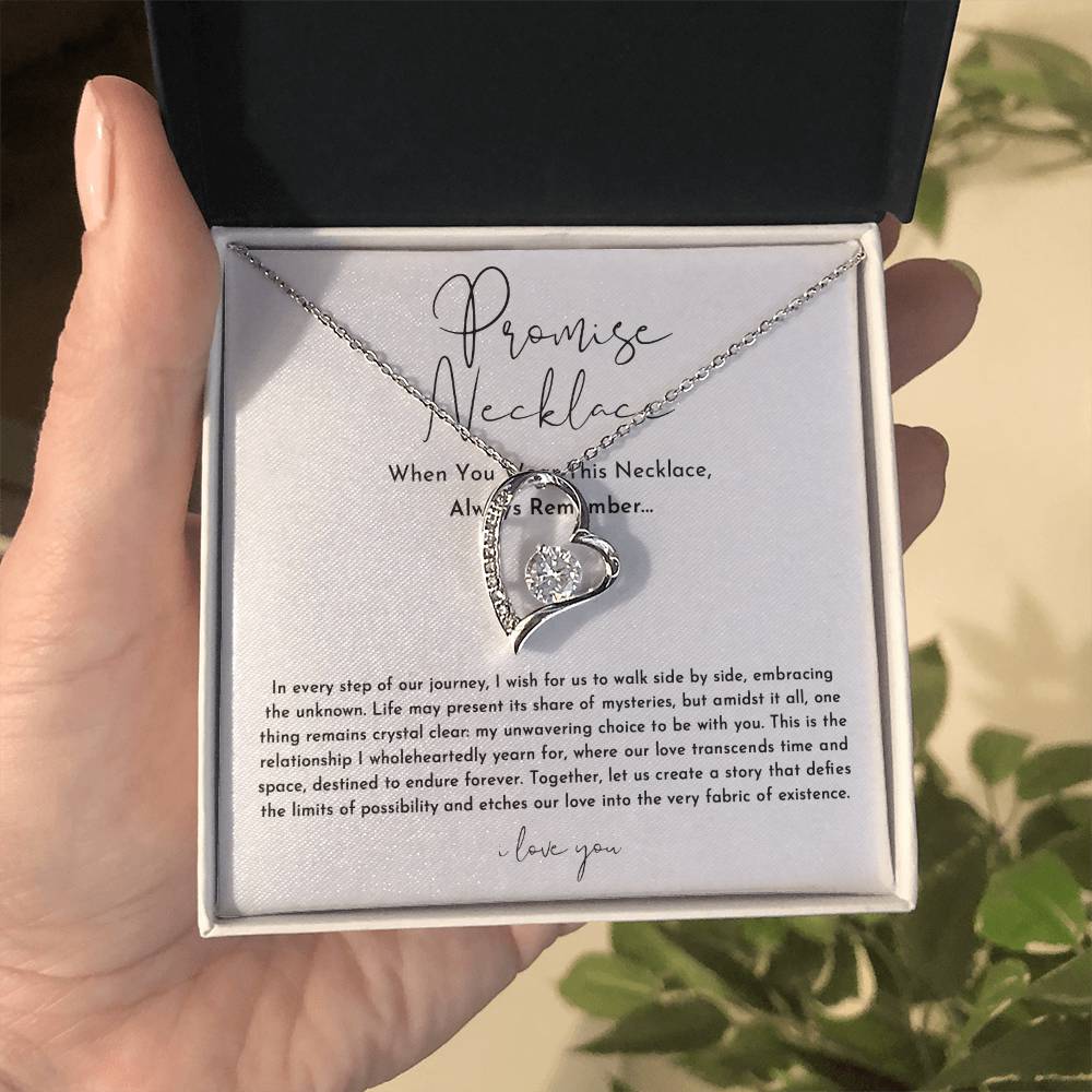 Promise Necklace For Her - Always Remember - Christmas Gift Ideas For Wife, Girlfriend
